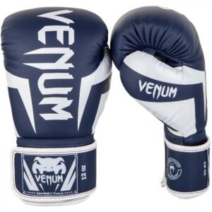Venum bokso pirštinės Elite - White/Navy Blue