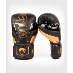 Venum bokso pirštinės Elite Evo - Black/Bronze