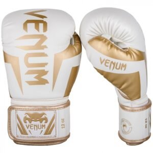 Venum bokso pirštinės Elite - White/Gold