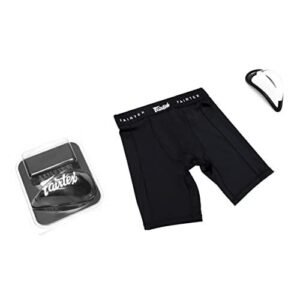 Fairtex kompresiniai šortai kartu su bandažu - GC3 - Black