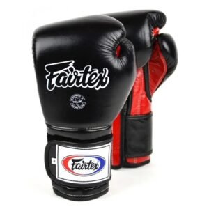 Fairtex bokso pirštinės BGV9 - Black/Red Palm