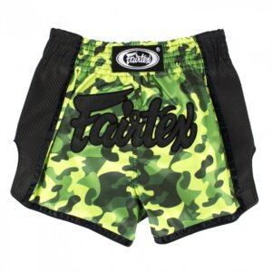 Fairtex K1 / Thai šortai Slim Cut - Green Camo