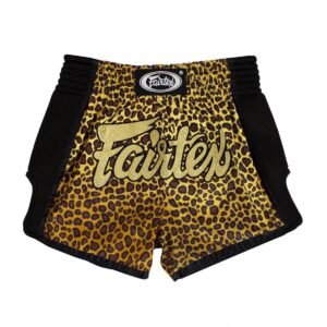 Fairtex K1 / Thai šortai Slim Cut - Leopard