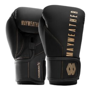 Hayabusa bokso pirštinės - Mayweather - Black/Gold