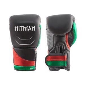 Hitman bokso pirštinės Premium - Black/Red/Green